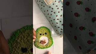 easy painting with tissue paper  🥑 | tissue paper art #shorts #art