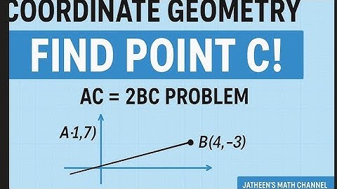 Find Coordinates of Point C | Section Formula Trick | Class 10 Coordinate Geometry 2025 Board exam Q
