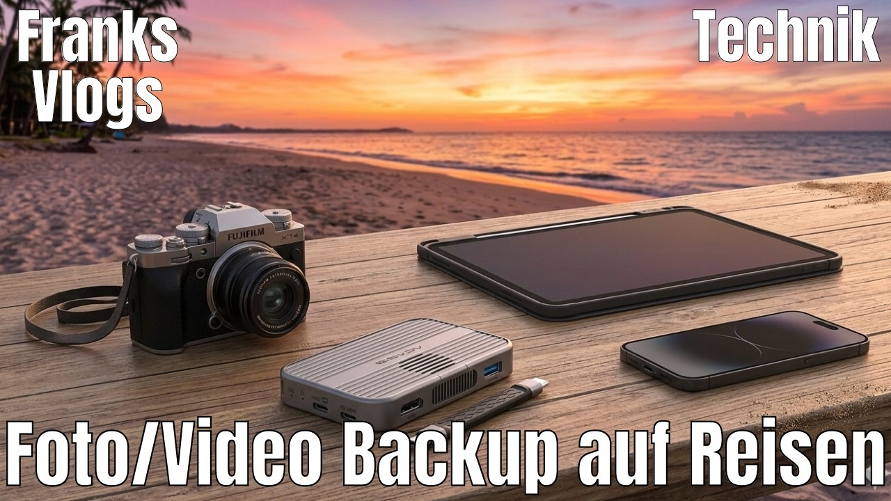 Foto Video Backup auf Reisen & Unterwegs  Ipad &  Iphone  Acasis Magnetic Docking Station