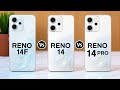 Oppo Reno 14F vs Reno 14 vs Reno 14 Pro | Full Comparison & Best Value Phone in 2025