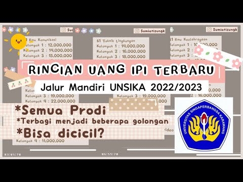 Rincian Uang IPI Jalur Mandiri Unsika 2022/2023