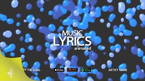 Color Lyrics Animated After Effects Templates