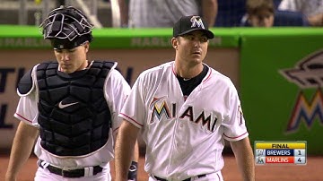 MIL@MIA: Morris fans Villar to record the save