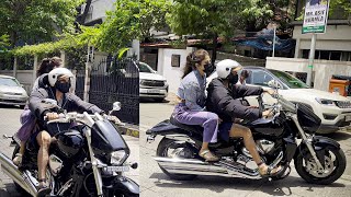 Famous Zerodha Founder and Rhea Chakraborty Bike Ride | Girlfriend - Boyfriend Profile
