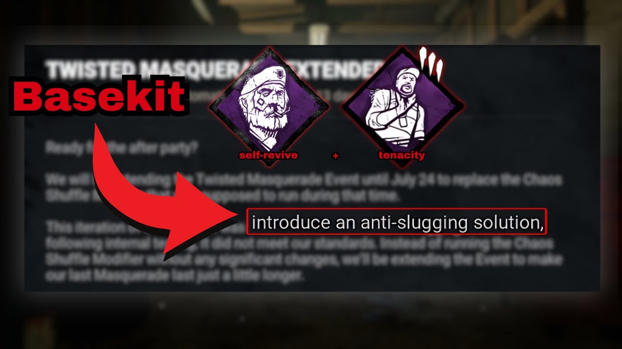 BHVR's First Idea for Phase 2 Anti-Slug: Self-Revive + Tenacity | Dead by Daylight