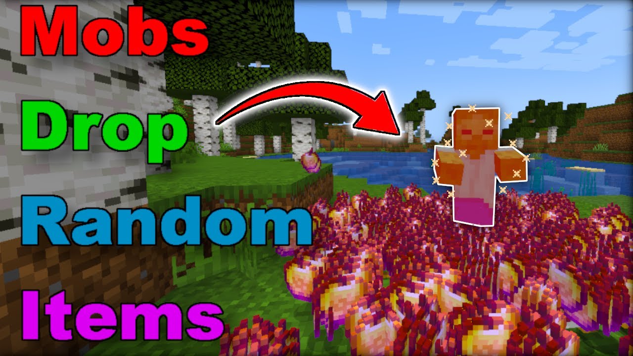 Minecraft, But Mobs Drop Random Items - YouTube