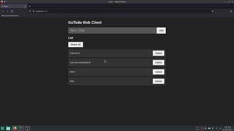 GoTodo Todo List API showcase (Go + Vue)
