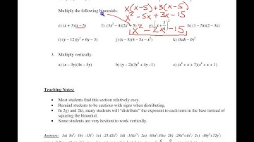 M1103 Mini-Lecture 5.3 Multiplying Polynomials