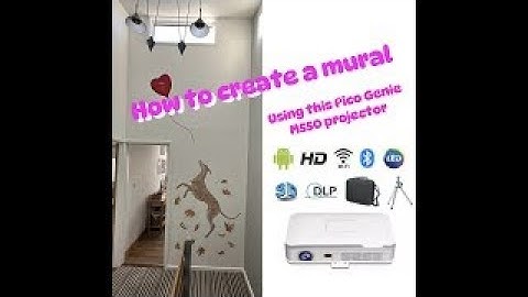 How to create a large scale mural using the Pico Genie M550 projector