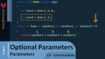 C# Tutorial - Intermediate - 027 - Optional Parameters