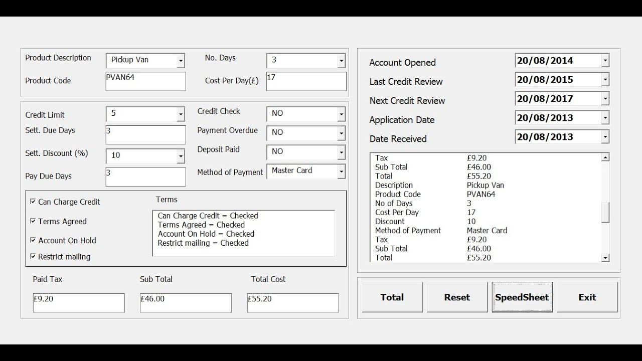 Excel Vba Userform Examples