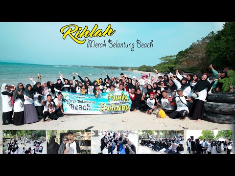 Keseruan Para Guru Hebat di Pantai Merak Belantung Bandar Lampung