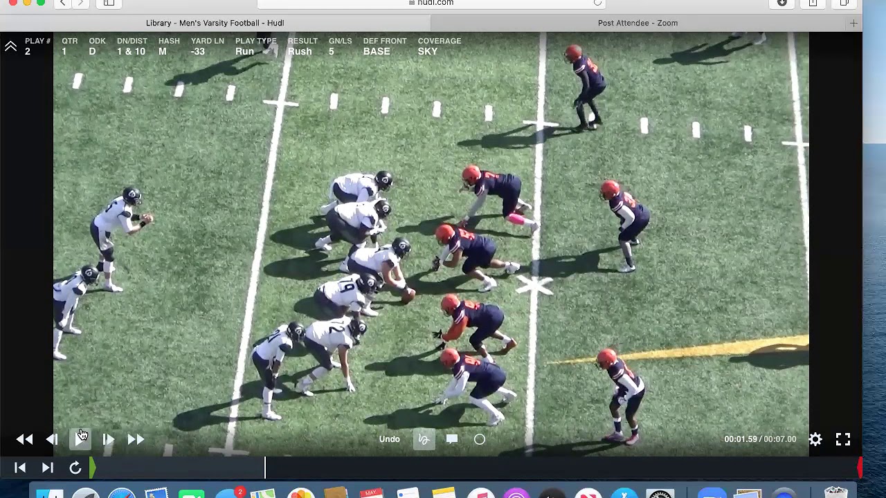 college football defense man free coverage without blitzing vs rpo and
