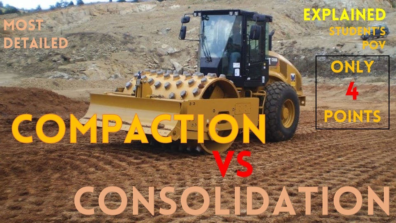 DIFFERENCE BETWEEN COMPACTION AND CONSOLIDATION IN HINDI | 4 POINT ...