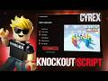Knockout! Script – AUTO AIM | AUTO FARM | UNLOCK SKINS | AUTO COMPLETE OBBY | AUTO WIN