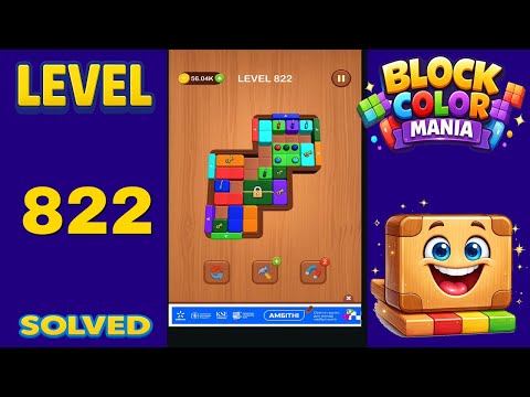 Block Color Mania – Level 822 | Fast & Clean Solution