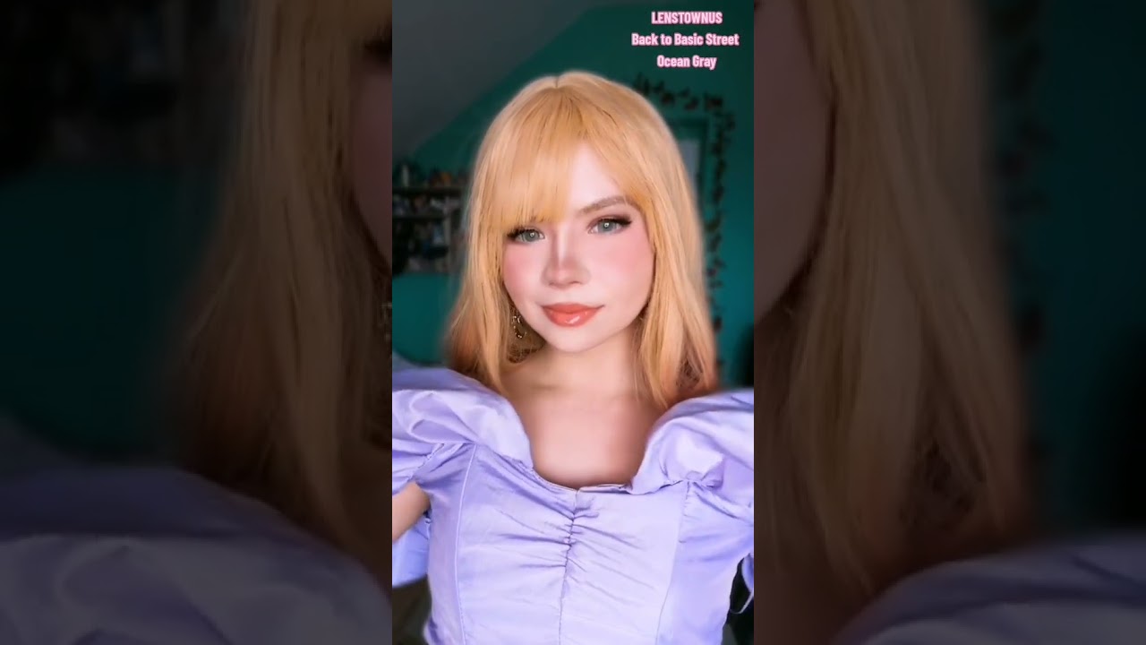 LENSTOWNUS contact lenses try on ✨