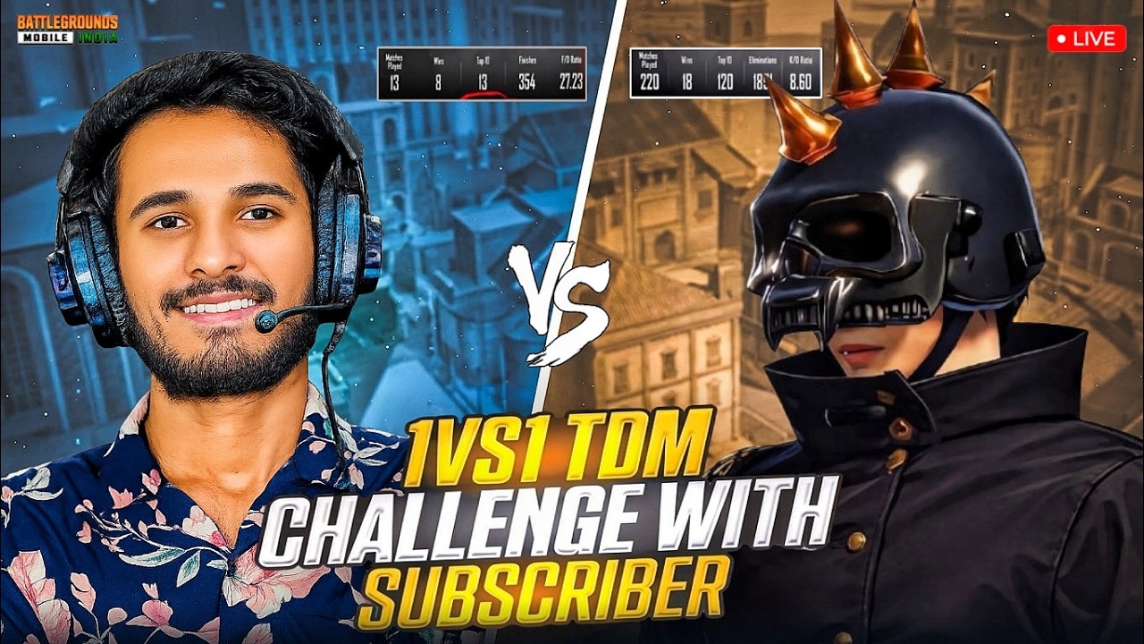 WHO IS 1v1 TDM KING | BGMI LIVE WIN 1VS1 TDM ROOM ? 🔥|1VS1 WIN ROYAL ...