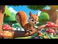 Squirrel Song for Kids 🐿️ | Squirrel in Tree Climb | Nursery Rhymes &amp; Baby Songs