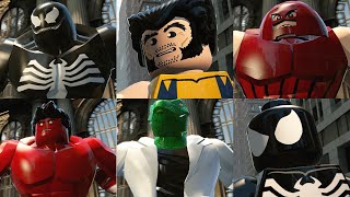 All Big-Fig, Avengers, X-Men and Spider-Man Characters in LEGO Marvel Super Heroes Cutscenes