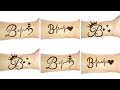 B letter mehndi design  b alphabet mehndi tattoos  easy and attractive henna mehndi tattoos 