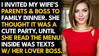 My Wife Thought It Was Just A Family Dinner Until She Read The Menu!