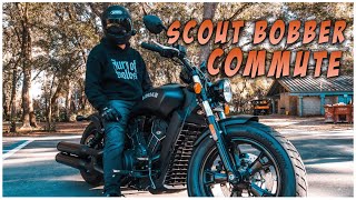 Indian Scout Bobber Commute - Vance & Hines Exhaust Chill Ride