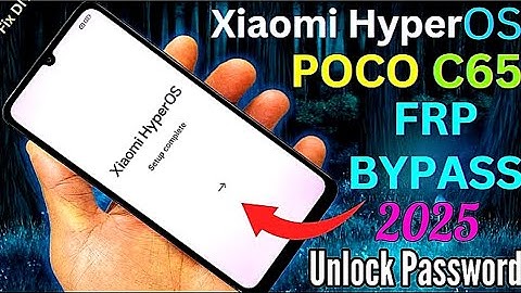 POCO C65 FRP BYPASS 2025 | Frp Bypass Without PC | POCO C65 UNLOCK PASSWORD #unlockpassword