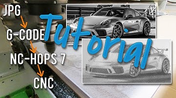 Tutorial DXF Halftone G-Code in NC Hops 7 importieren