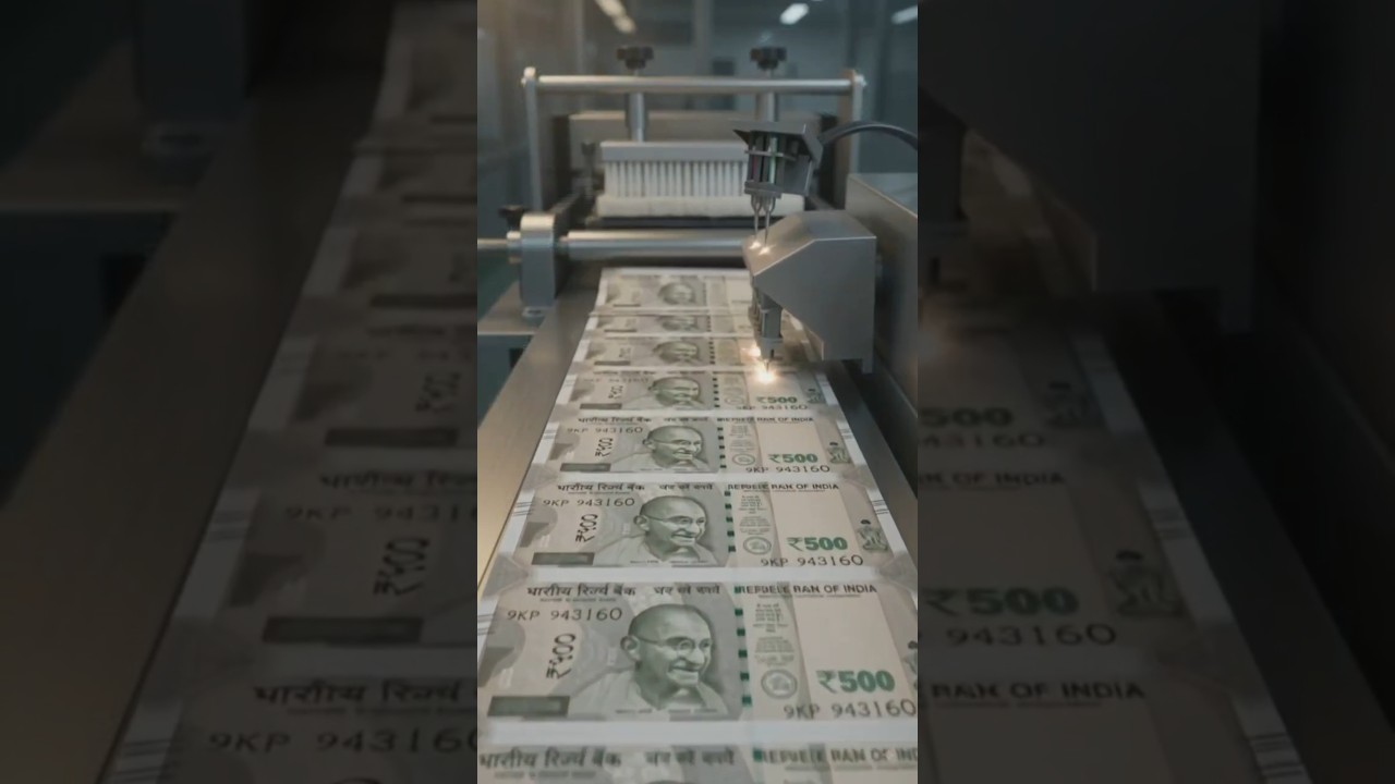 ₹500 का नोट कैसे बनता है?#IndianCurrency #RBI #CurrencyPrinting #MoneyPrinting #500RupeeNote