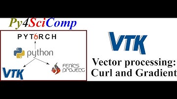 Vector data (gradient and curl) with VTK