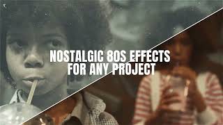 Retro 80s VHS Noise And Color Luts Overlays - Elements | After Effect Template