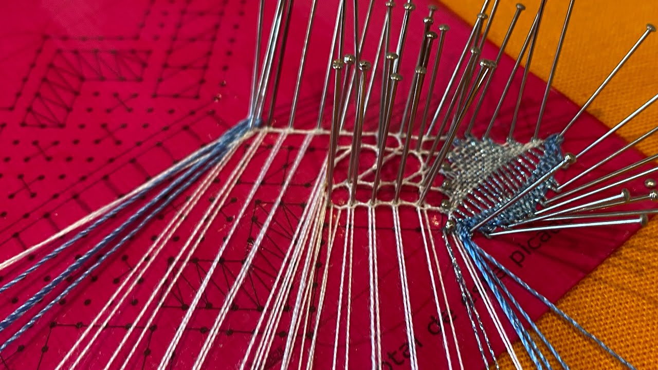 Pasacintas y filigrana de la liga de encaje de bolillos - Raquel M Adsuar Bolillotuber