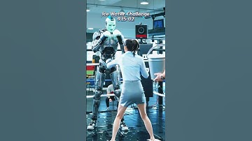 #icewater #aivideo A challenge in ice water during boxing training with a robot #robot #boxing