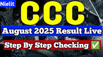 CCC August Result 2025| CCC Result Kaise Check Kare| How to download ccc result| CCC Result Download
