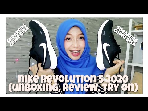 REVIEW, UNBOXING & TRY ON NIKE REVOLUTION 5