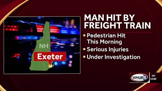 Man hit by freight train in Exeter