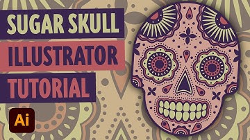Vector Sugar Skull Illustrator Tutorial