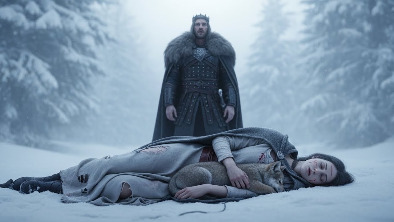 Elle utilisa sa dernière force pour sauver un louveteau – le Roi Alpha la trouva