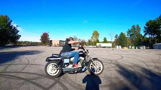 Harley Davidson dyna burnout