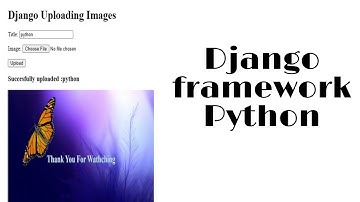 How to Upload Images using Django Framework | Python Project | SQL lite database