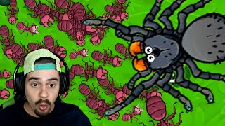 FORMIGAS CARNÍVORAS vs 1 ARANHA GIGANTE em Ants.io ‹ AbooT ›