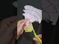 Girl Pretty Dress Drawing Paper ✂️ Cutting ASMR 🤩 #shorts #girldrawing #cuttingskills