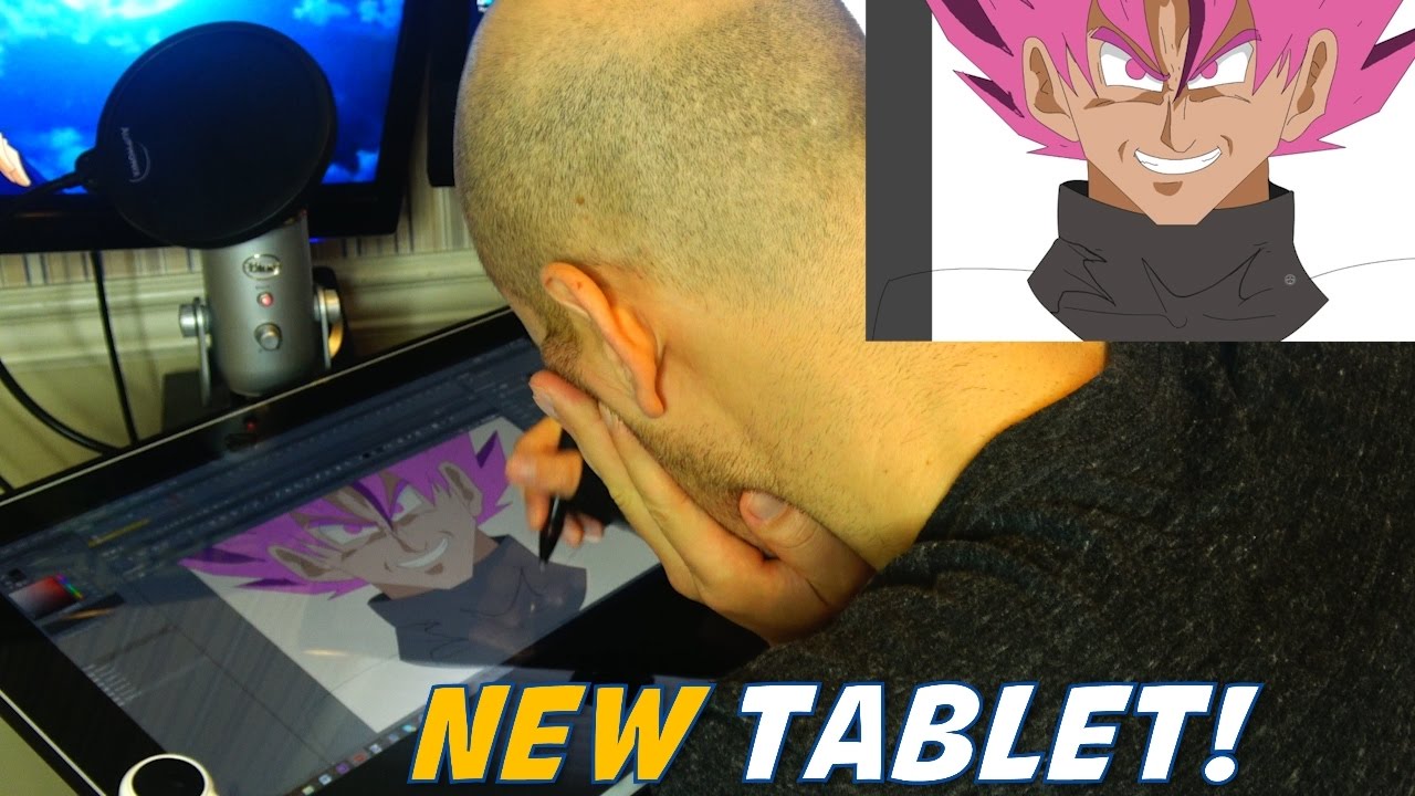 My New Graphic Tablet!! SPEED PAINT Goku Black - Yiynova MVP20U+RH Full HD speedpaint fnaf