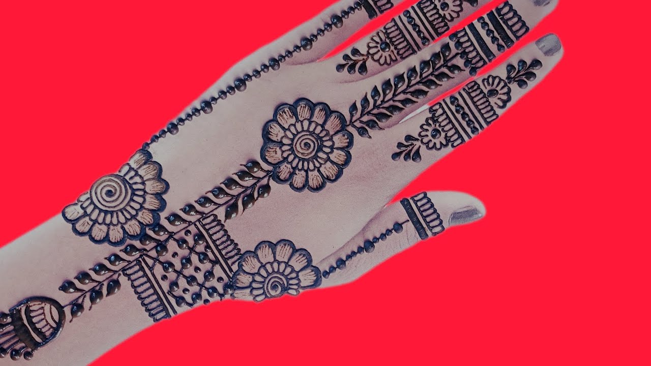 New stylish back hand mehndi design | Mehandi designs | सिंपल मेहंदी डिजाइन | Mehndi design | मेहंदी