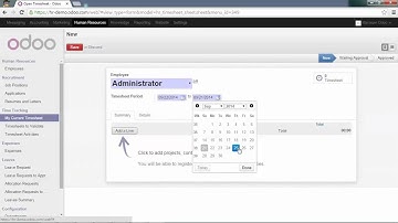 HR-  Record Timesheet Periodically in odoo