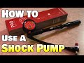 Comment utiliser une pompe  amortisseur pour fourche  suspension pneumatique vtt