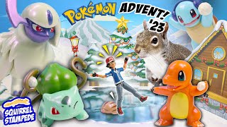 Pokemon Deluxe Winter PopUp Christmas Advent Calendar Full Open Review 2023 with Snowballs!