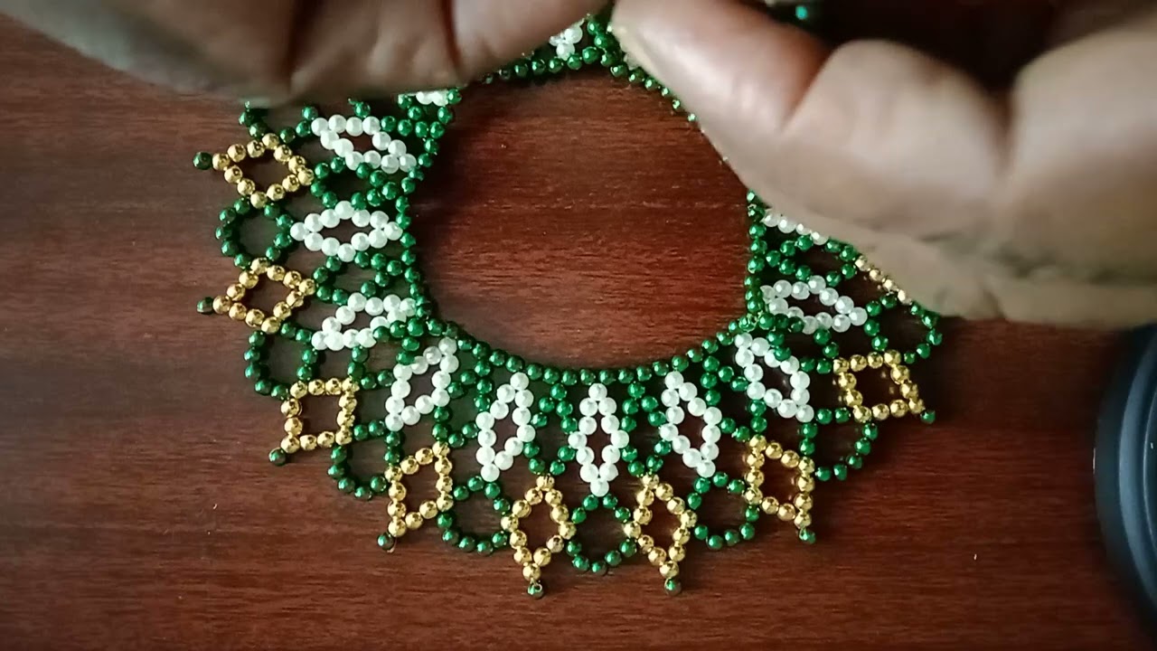 SKYS BEADS CREATIONS  - # 372 - REARRANGEABLE BEADED RANGOLI, NEW, PART 1...