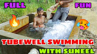 Village Boy Tubewell Bathing Tubewell Swimming Hot Vlog Tubewell Swimming Vlog